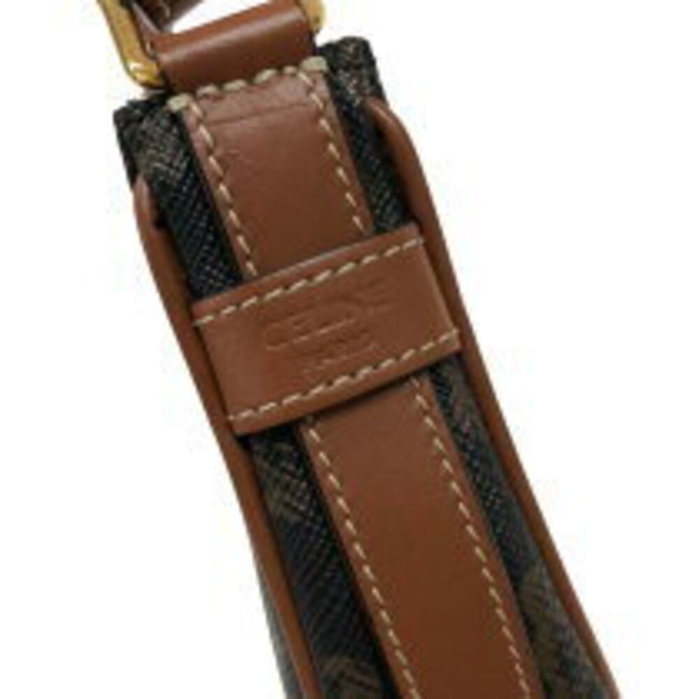 Celine Ava Tan Canvas Calf Leather Handbag - Picture 9 of 11